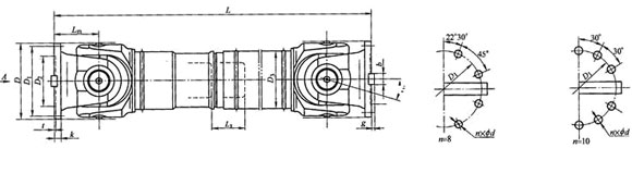 SWC-DH型短伸缩焊接式万向联轴器1